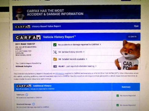 Used 2011 RAM 1500 ST w/ ST Popular Equipment Group image 10