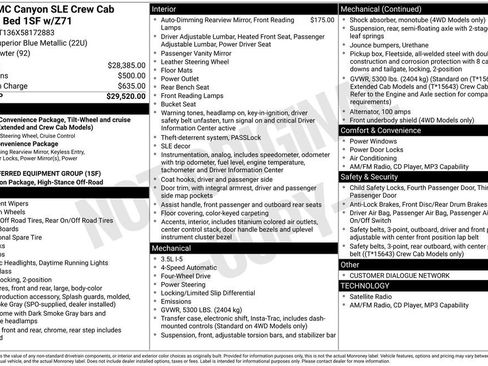 Used 2005 GMC Canyon SLE AWD/4WD image 35