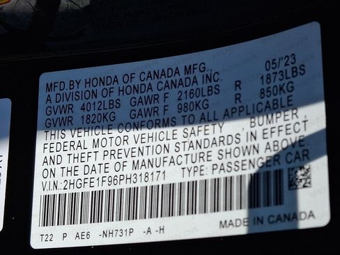 Used 2023 Honda Civic Touring image 28