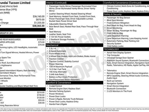 Certified 2023 Hyundai Tucson Limited FWD image 7