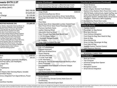 Used 2023 Genesis GV70 2.5T w/ Sport Prestige Package image 3