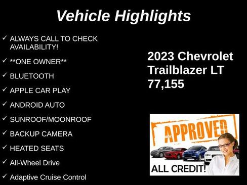 Used 2023 Chevrolet TrailBlazer LT w/ Sun and Liftgate Package AWD/4WD image 9