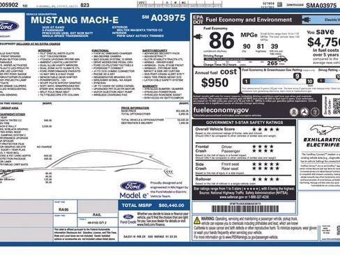 New 2025 Ford Mustang Mach-E GT w/ Interior Protection Package image 4