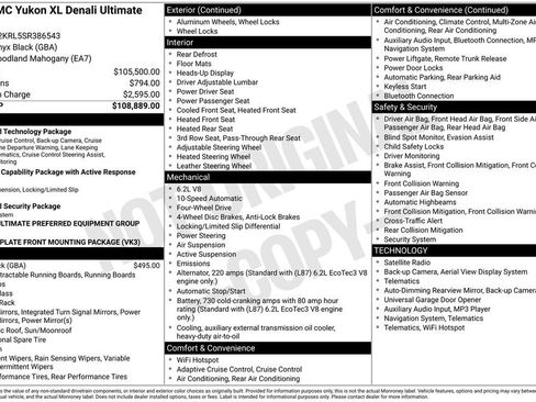 Used 2025 GMC Yukon XL Denali Ultimate AWD/4WD image 51