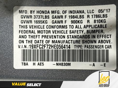 Used 2017 Honda Civic EX image 32