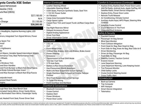 Used 2024 Toyota Corolla XSE image 15