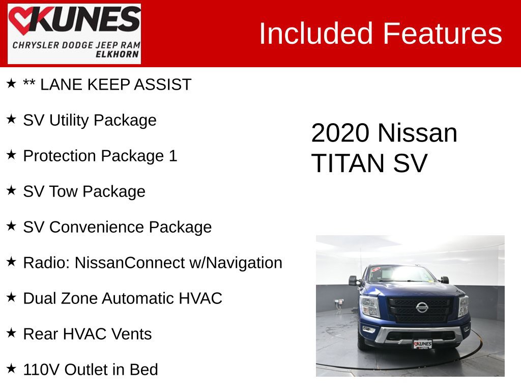 Used 2020 Nissan Titan SV w/ SV Convenience Package AWD/4WD image 4