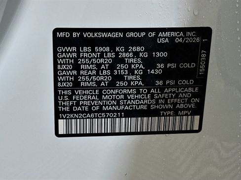New 2026 Volkswagen Atlas SE AWD/4WD image 32
