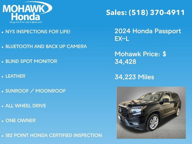 Certified 2024 Honda Passport EX-L image 8