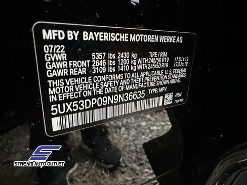 Used 2022 BMW X3 xDrive30i w/ M Sport Package 2 image 15