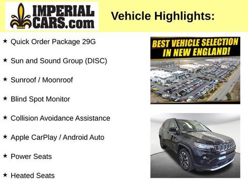 Used 2023 Jeep Compass Limited w/ Sun and Sound Group AWD/4WD image 3