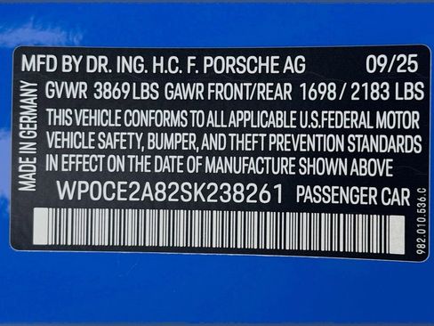 Certified 2025 Porsche 718 Boxster Spyder RS RWD image 32