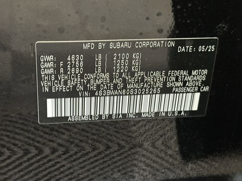 New 2025 Subaru Legacy Limited w/ Popular Package #2 image 24