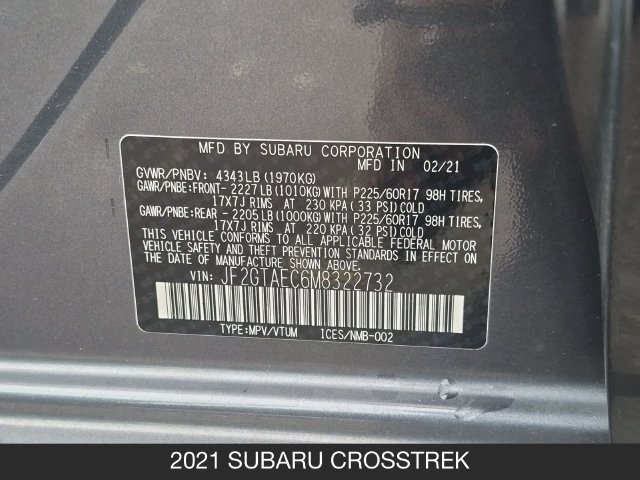 Used 2021 Subaru Crosstrek 2.0i Premium w/ Moonroof Package AWD/4WD image 25