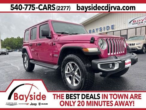 Used 2022 Jeep Wrangler Unlimited Sahara w/ LED Lighting Group AWD/4WD image 1