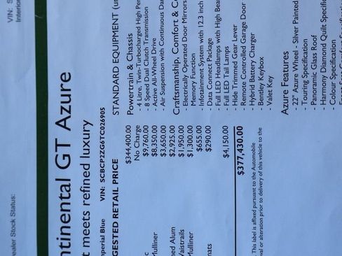 New 2026 Bentley Continental GT image 12