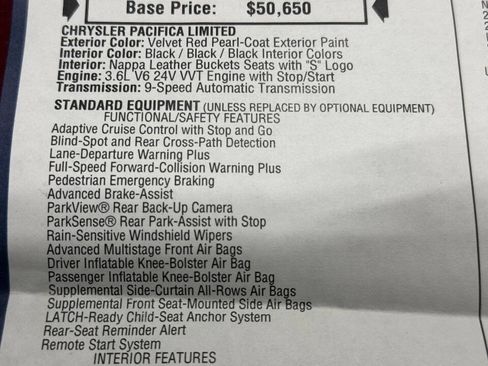 Used 2023 Chrysler Pacifica Limited w/ Uconnect Theater Family Group image 56