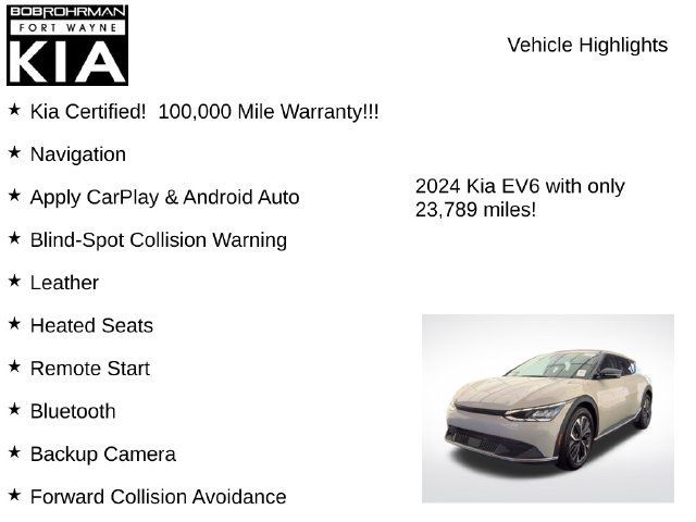 Certified 2024 Kia EV6 Light RWD image 7