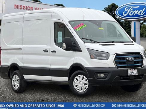Used 2023 Ford E-Transit Medium Roof w/ Load Area Protection Package image 1