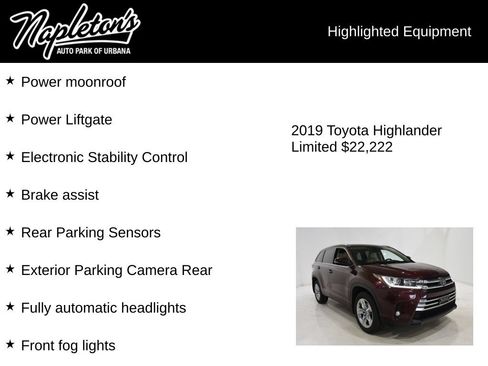 Used 2019 Toyota Highlander Limited AWD/4WD image 16