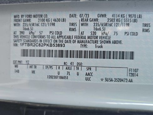 Used 2023 Ford Transit 250 Medium Roof AWD w/ Load Area Protection Package image 14