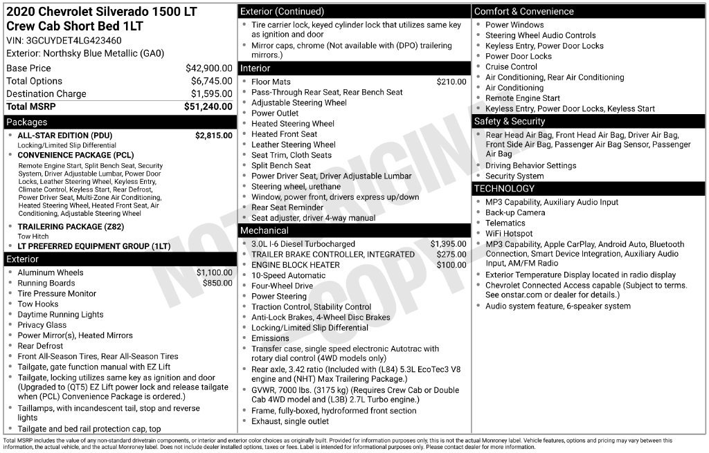 Used 2020 Chevrolet Silverado 1500 LT w/ All-Star Edition AWD/4WD image 3