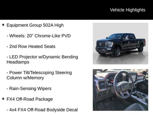 Used 2023 Ford F150 Lariat w/ Equipment Group 502A High image 11