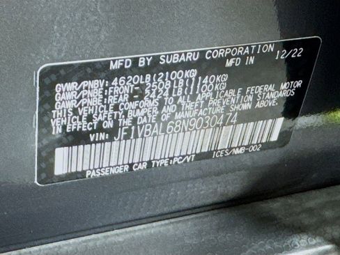 Used 2022 Subaru WRX Limited image 40