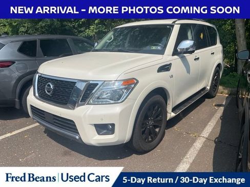 Certified 2019 Nissan Armada Platinum w/ Captain's Chairs Package AWD/4WD image 3