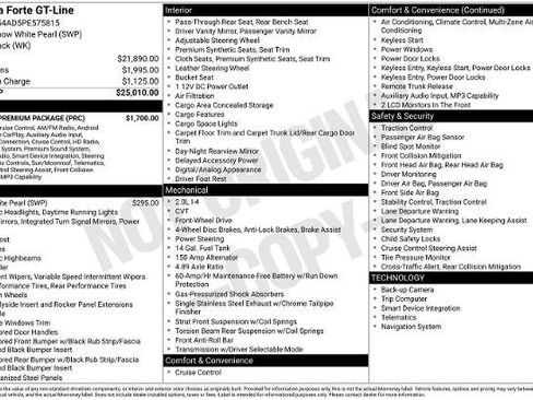 Used 2023 Kia Forte GT-Line w/ GT-Line Premium Package FWD image 17