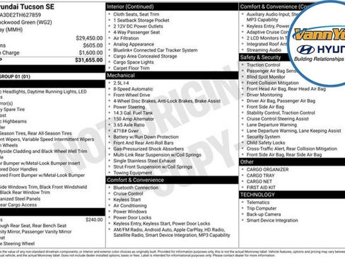 New 2026 Hyundai Tucson SE image 13
