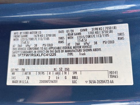 Used 2020 Ford F150 Raptor AWD/4WD image 15