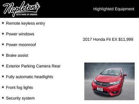 Used 2017 Honda Fit EX image 3