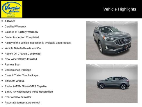 Used 2023 Ford Edge SEL w/ Convenience Package AWD/4WD image 2