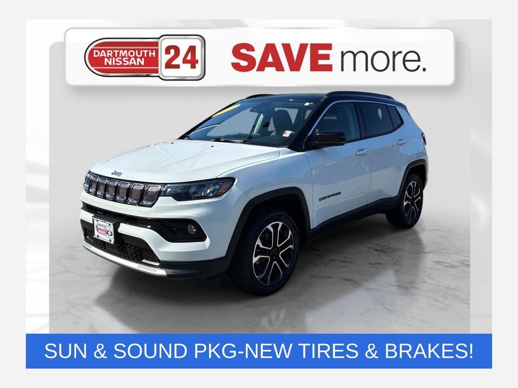 Used 2022 Jeep Compass Limited w/ Sun and Sound Group AWD/4WD image 1