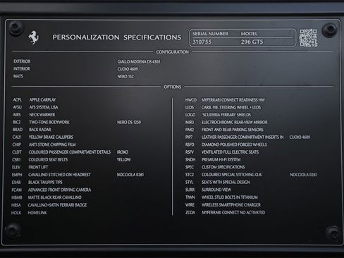Certified 2024 Ferrari 296 GTS image 53