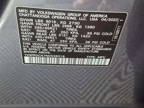 Used 2022 Volkswagen Atlas SEL Premium AWD/4WD image 41