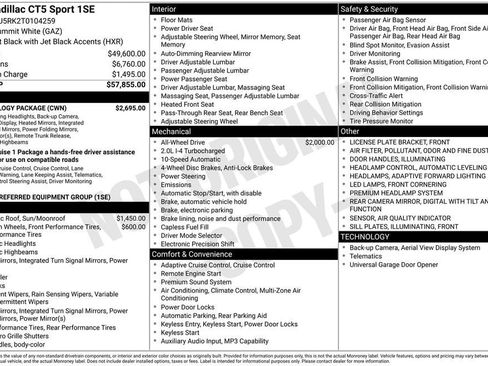 New 2026 Cadillac CT5 Sport w/ Technology Package image 4