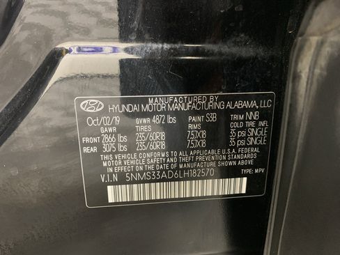 Used 2020 Hyundai Santa Fe SEL w/ Convenience + Premium Package image 13