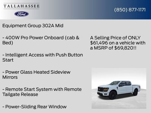 New 2026 Ford F150 XLT w/ Equipment Group 302A MID AWD/4WD image 36