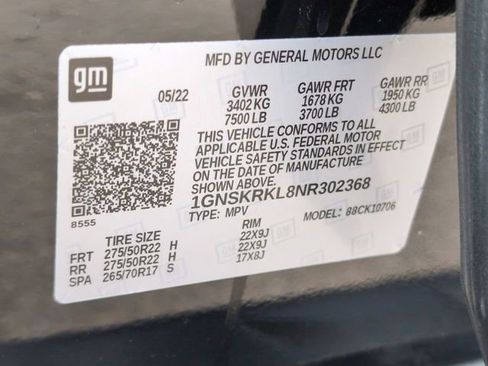 Certified 2022 Chevrolet Tahoe RST w/ Sport Performance Package AWD/4WD image 33