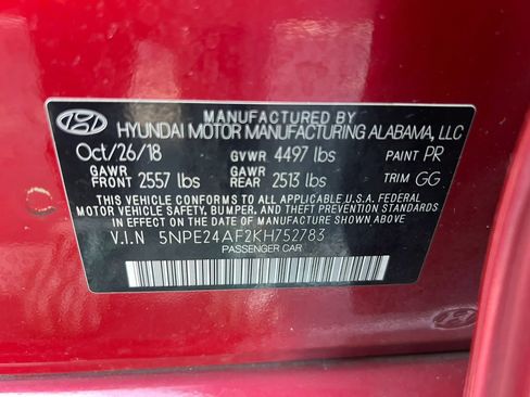 Used 2019 Hyundai Sonata SE FWD image 32