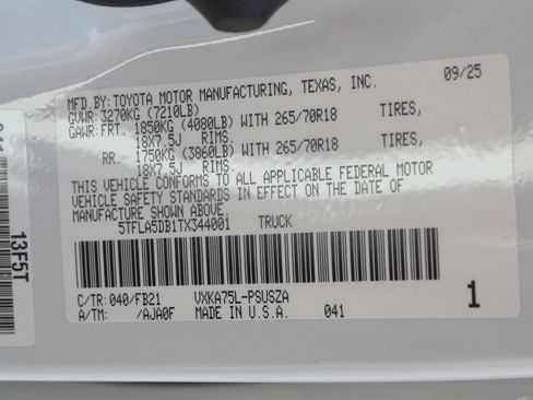 New 2026 Toyota Tundra SR5 w/ TRD Off-Road Package image 23