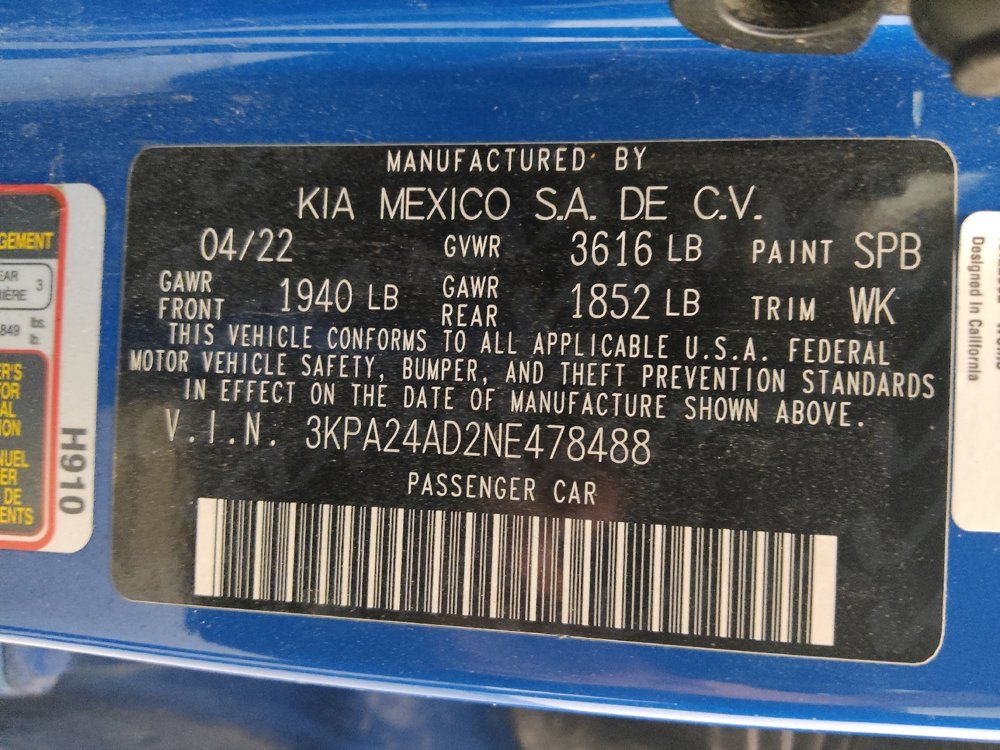 Used 2022 Kia Rio S w/ Technology Package FWD image 33