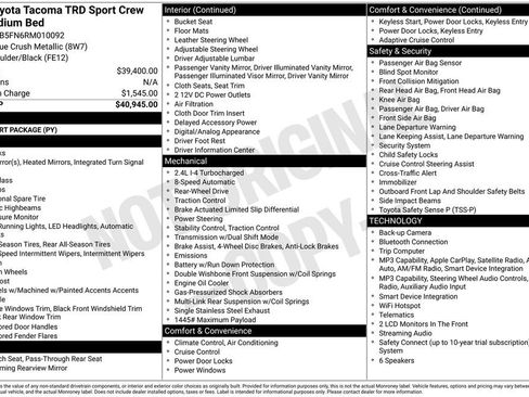 Used 2024 Toyota Tacoma TRD Sport RWD image 28