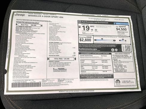 New 2026 Jeep Wrangler Unlimited Sport AWD/4WD image 21