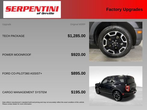 Used 2023 Ford Bronco Sport Outer Banks w/ Tech Package AWD/4WD image 6