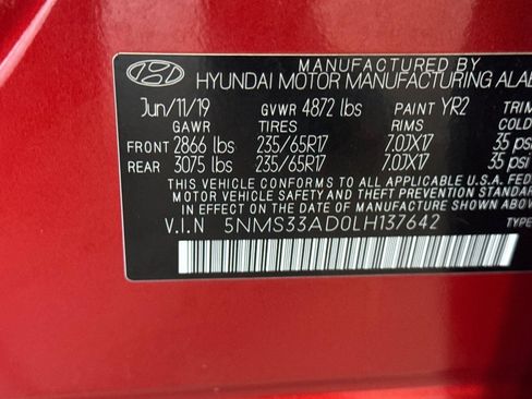 Used 2020 Hyundai Santa Fe SEL FWD image 27