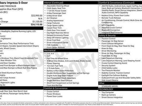 Used 2024 Subaru Impreza 2.0i image 4