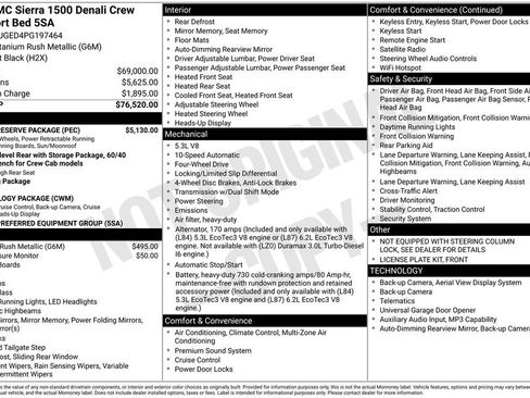 Used 2023 GMC Sierra 1500 Denali w/ Denali Reserve Package AWD/4WD image 28